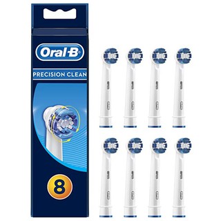 Oral-B Precision Clean Toothbrush Heads Pack of 8 Replacement Refills for Electric Rechargeable Toothbrush