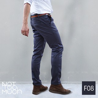 กางเกงชิโนผ้ายืด สีเทาม่วง | Not Too Much ของแท้