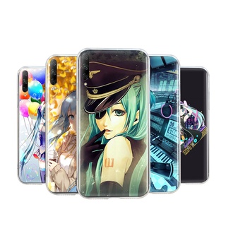 H-75 เคสโทรศัพท์มือถือแบบนิ่ม TPU ใส ลาย Hatsune Miku สําหรับ VIVO Y22s Y16 Y01 Y02 Y02S V25 V25E X80 Pro