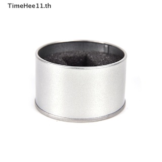 【TimeHee11】กล่องโลหะ ทรงกลม สีเงิน ขนาด 6.5*4 ซม. สําหรับใส่เครื่องประดับ นาฬิกา