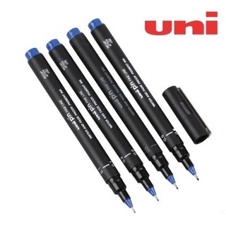 ปากกา Uni pin FINE LINE PIN 04-200  สีน้ำเงิน