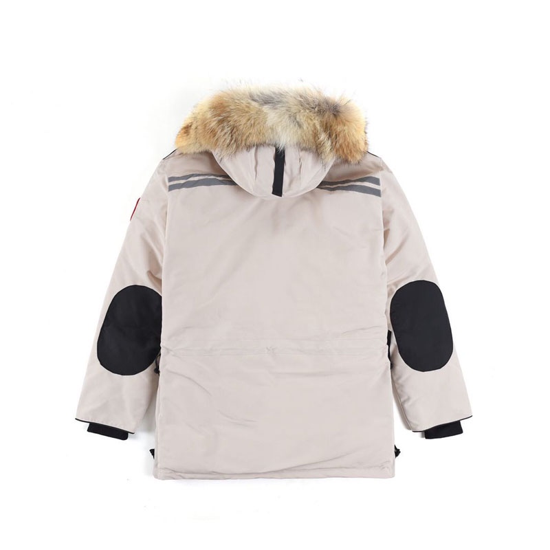 กระแสน้ำHot Classic Fashion Real Coyote Fur Winter Mens Womens CG Snow Mantra Parka Down Jackets Outerwear Coat Water Wi #4