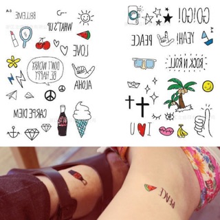 สติกเกอร์แทททู N.4 Dreammy tattoos พร้อมส่ง