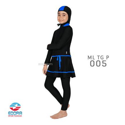 ชุดว่ายน้ําเด็กผู้หญิงมุสลิม Syari Edora ML TG P 005 - ชุดว่ายน้ําเด็กผู้หญิง