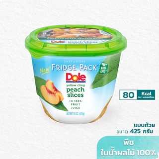 Dole พีชในน้ำองุ่นขาวผสมน้ำเลมอน ขนาด 425 ก. (1 ถ้วย)