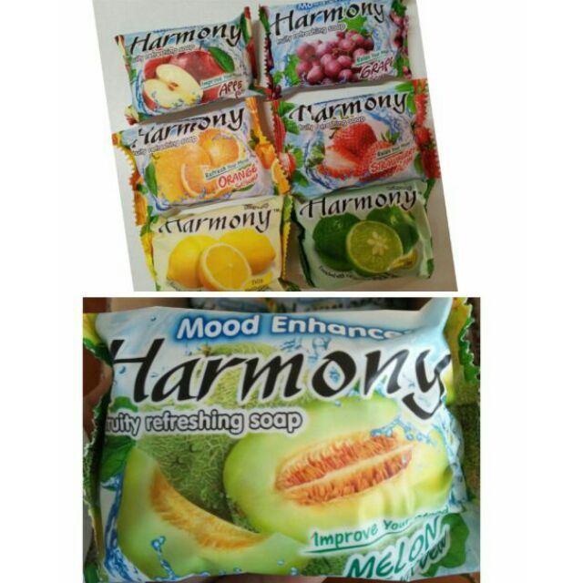 !!ยกลัง!!72ก้อนสบู่Hamonyกลิ่นผลไม้(นำเข้า)