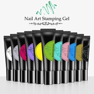 น้ํามันทาเล็บเจล UV ขนาด 8 มล. 12 สี สําหรับตกแต่งเล็บ