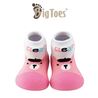 รองเท้าหัดเดิน Bigtoes ลาย Lovely Bear Pink รองเท้าเด็ก รองเท้าเด็กอ่อน รองเท้าเด็กหัดเดิน