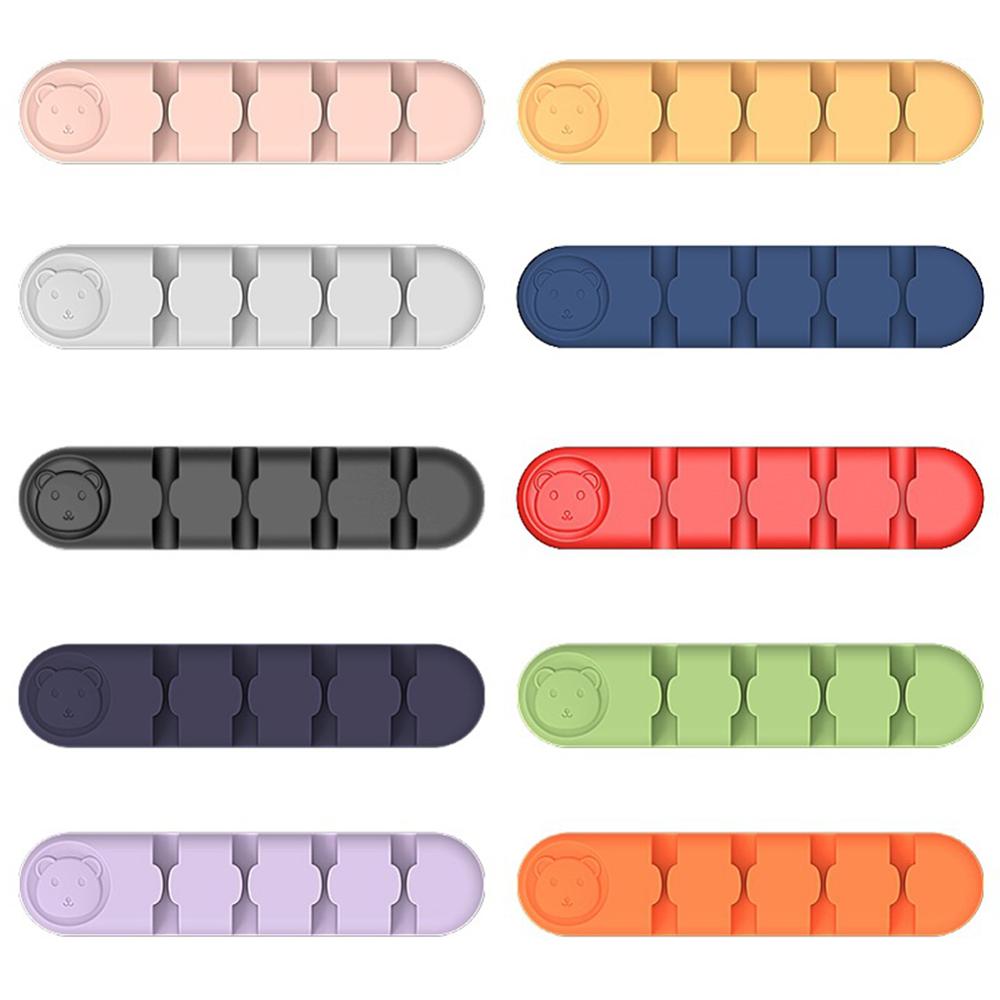 คลิปซิลิโคนสําหรับจัดเก็บหูฟังสายเคเบิ้ล Usb