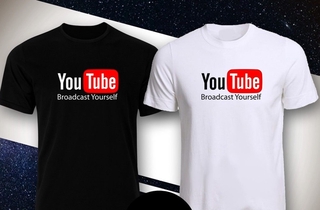 เสื้อยืดเสื้อYouTube streetwearเสื้อเสื้อยืดผู้ชายไวรัสเสื้อผู้ชาย