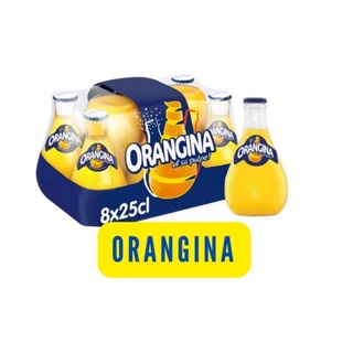 Orangina 250 ml  ออเรนจิน่า  เครื่องดื่มรสส้มผสมโซดา