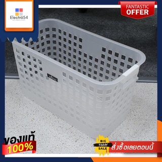 ตะกร้าทรงสี่เหลี่ยมสีขาว HH1020 ไม่มีหูหิ้วWhite square basket HH1020 without handle.