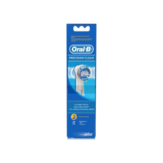 Oral-B ออรัลบี หัวแปรงสีฟันไฟฟ้า รุ่น Precision Clean ขนแปรงทำความสะอาดทั่วไปทำความสะอาดล้ำลึก 2 หัว