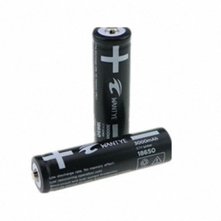 ﻿ถ่านชาร์จได้ 2x 3.7V 18650 3000mAh Li-ion สำหรับไฟฉาย  