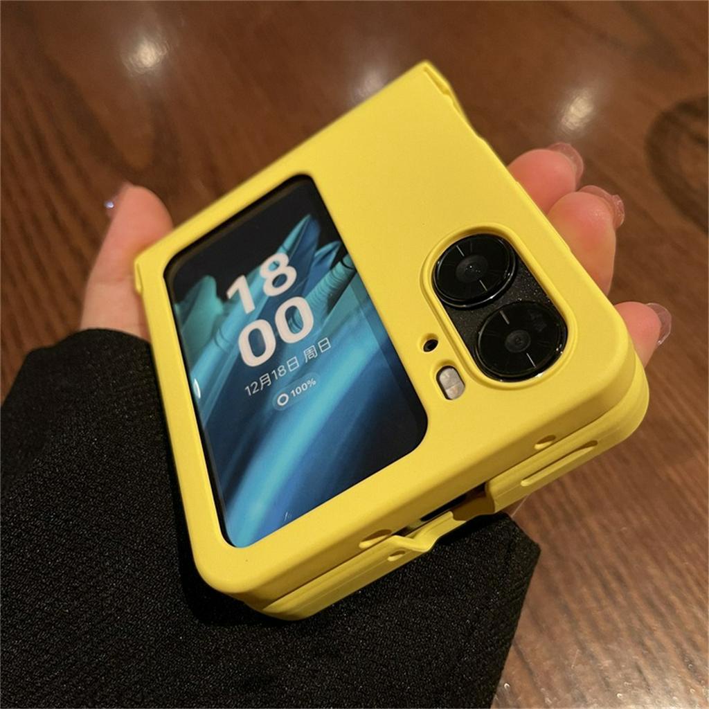 เคสโทรศัพท์มือถือ แบบฝาพับ กันกระแทก สีแคนดี้ หรูหรา เรียบง่าย สําหรับ OPPO Find N3 Flip findn2 Flip Find N2 ราคา ถูกที่สุด ดีลบีเคเค แกลเลอรีภาพที่ 6