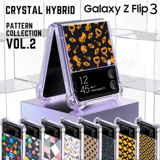 เคส Crystal Hybrid Case [ Pattern Collection Vol.2 ] สำหรับ Samsung Galaxy Z Flip 3