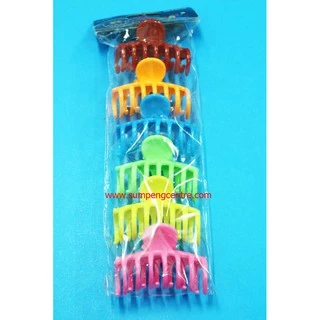 คลิปหนีบผม BTF 6cm กลม (6 ชิ้น)