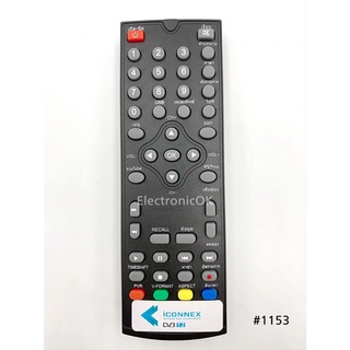 รีโมท กล่องTV ดิจิตอล ICONNEX EX PRO-I #1153