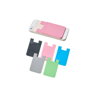 ช่องใส่การ์ดติดโทรศัพท์มือถือ สติ๊กเกอร์ซิลิโคนสำหรับใส่บัตร ที่ใส่การ์ด ซองซิลิโคนใส่บัตร Card Holder Phone Case