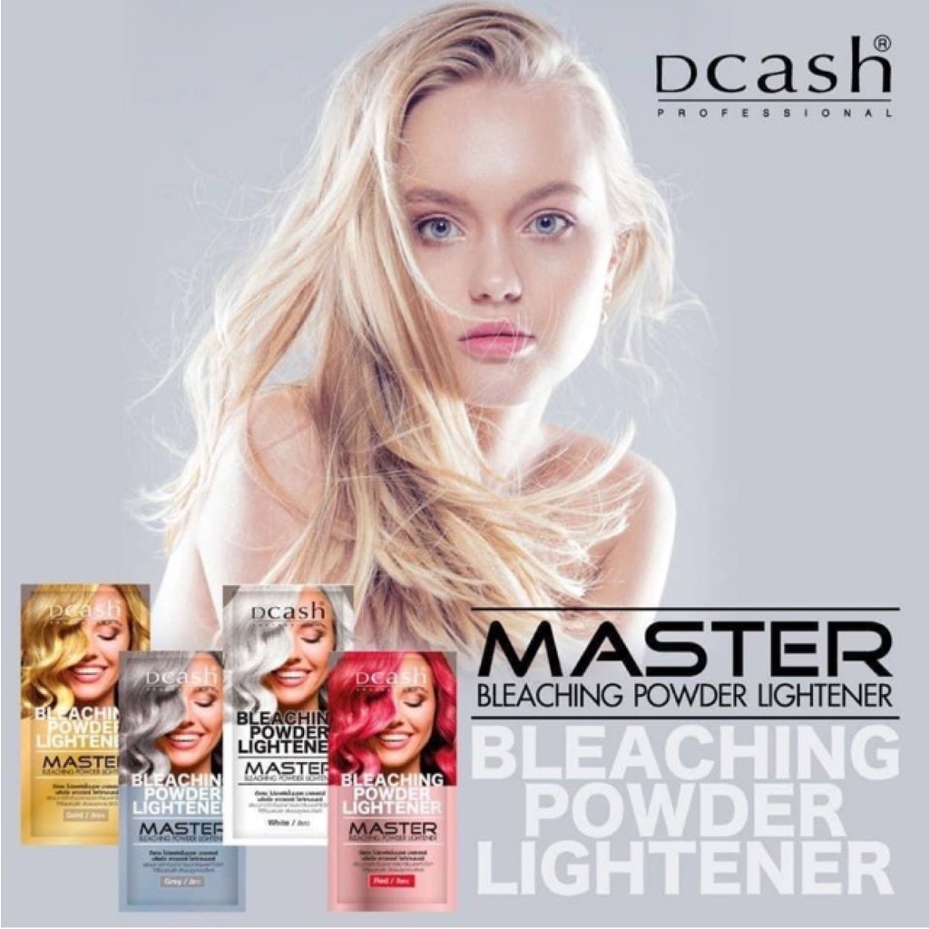 ชุด ผงฟอกสีผม Dcash Professional Master Bleaching Powder Lightener 15 g