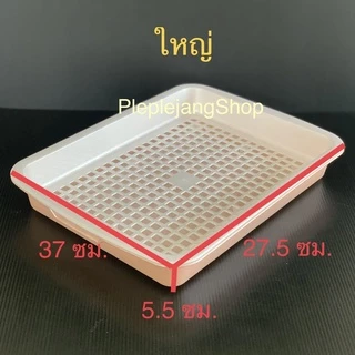 ถาดคว่ำแก้ว มีตะแกรงรองน้ำ ห้องน้ำสัตว์เลี้ยง มีหลายขนาด