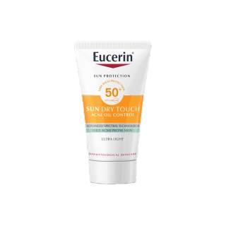 Eucerin Sun Dry Touch Oil Control Face SPF50+ 20ml ยูเซอริน ซัน ดราย ทัช ออยล์ คอนโทรล ครีมกันแดดเนื้อบางเบา สำหรับผิวหน้า SPF50+ 20มล
