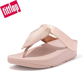 Fitflop รองเท้าลําลอง FINO FEATHER รุ่น DA9-675 สีโรสโกลด์ สําหรับผู้หญิง