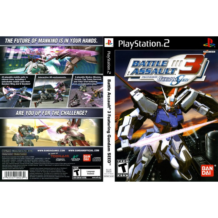 GUNDAM BATTLE ASSAULT 3 [PS2 US : CD 1 Disc]