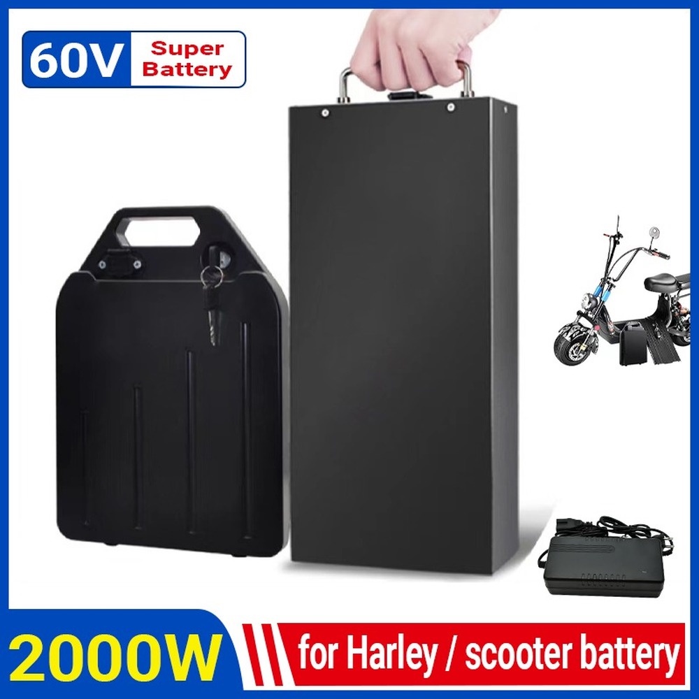Harley Electric Car Lithium Battery Waterproof 18650 Battery 60V 20ah for Two Wheel Foldable Citycoc
