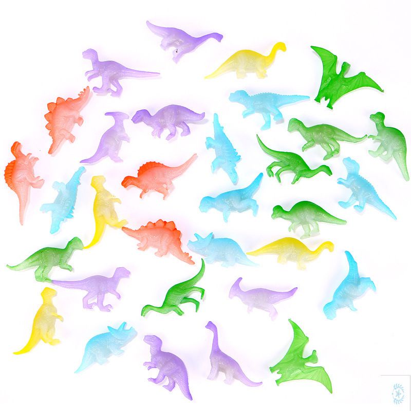 16pcs Jurassic World Dinosaurs Glow in the Dark Luminous Kids Toy ...