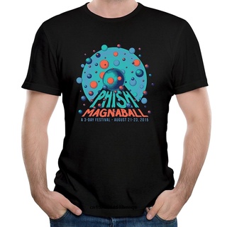 เสื้อยืดคอกลมcrew neckเสื้อยืดแฟชั่น พิมพ์ลายวง Phish Magnaball สําหรับผู้ชายS-4XL