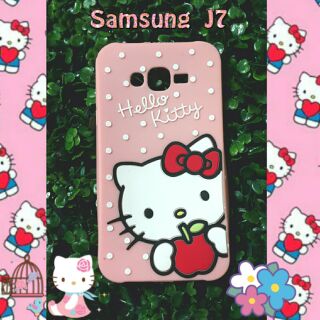 พร้อมส่งเคสซิลิโคนคิตตี้สำหรับซัมซุงJ7ราคา 140 บาทส่งฟรี