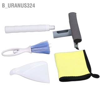 B_uranus324 Car Cleaning Kit Multipurpose Portable Automobile Interior Wash Cloth Brush for Seats Windshield