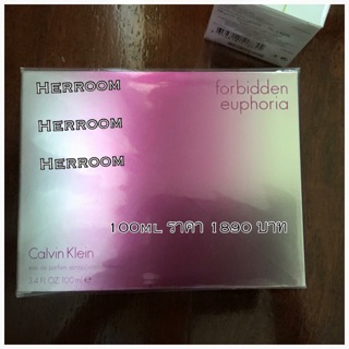 Calvin Klein Forbidden euphoria 100 ml กล่องซีล