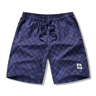 8305#urban short Men's trendy casual color shorts printed hello packet