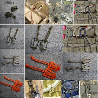 อุปกรณ์คลิปหัวเข็มขัดยางยืด สําหรับ Pals Molle Edc Webbi 1 ชิ้น