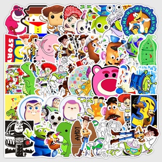 พร้อมส่ง ทอย สตอรี่ toystory  sticker สติกเกอร์กันน้ำรูปแบบที่แตกต่างกัน, 53 ชิ้น