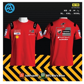 ใหม่ เสื้อยืด พิมพ์ลาย Ducati Lenovo Team MotoGP คุณภาพดี ราคาถูก 2021