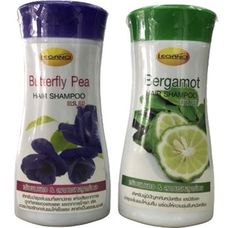 แชมพู LEGANO beuterfly pea และ bergamot  ลีกาโน่ แฮร์แชมพู เร่งผมยาว&amp;ลดการหลุดร่วง