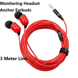 3 Meter Long 3.5mm Wired Headset With Microphone / Fit For Anchor Broadcast Live Sound Card Recording Double Bass Earphone / Universal PC Laptop Stereo Smartphones Subwoofer Headset