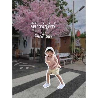 FUFU เสื้อยืดเด็กสีพื้น Size S-XXL อายุ 1-10 ปี แขนสั้น คอกลม ผ้าคอตตอน 🍭Baby Care Tone🍭 (TSR-6)