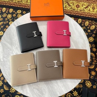 hermes short wallet epsom leather หนังแท้