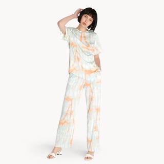 Pomelo ชุดเซ็ต tie dye เสื้อไซส์XS+กางเกงไซส์S (ส่งฟรี) มือสอง #ลายมัดย้อม #ของแท้