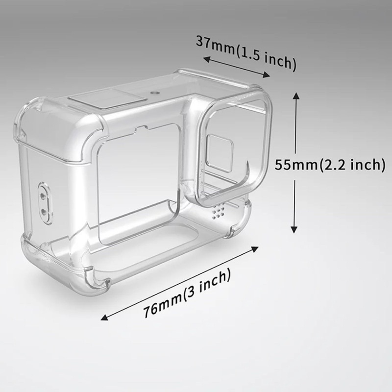 Anti-fall Case for GoPro Hero 1110 9 Black Transparent TPU Shockproof ...