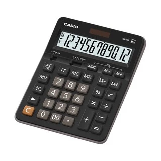 เครื่องคิดเลข Casio GX-12B ดำ/ขาว (แจ้งขอใบกำกับภาษีในแชท)