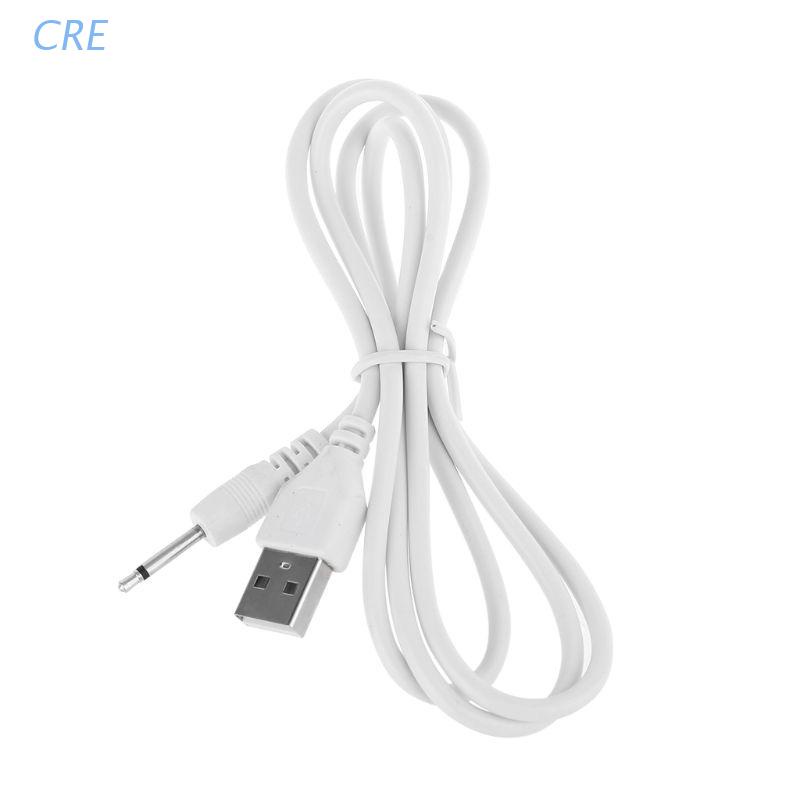 CRE  USB Charging Cable Cord Universal USB to 2.5 AUX Audio Mono Power Supply Charger 15/16/17/19mm