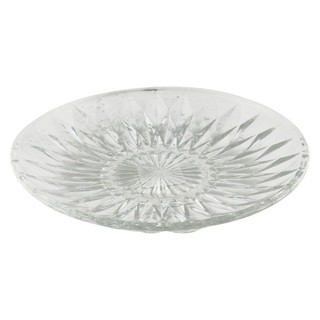 Food dispenser GLASS PLATE ROUND OCEAN DIAMOND 9" Tableware Kitchen equipment อุปกรณ์ใส่อาหาร จานลึกแก้ว OCEAN DIAMOND 9