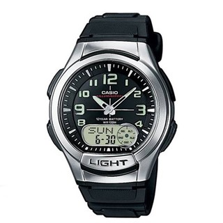 Casio Standard นาฬิกาข้อมือสปอร์ตสายเรซิ่น รุ่น AQ-180W-1B