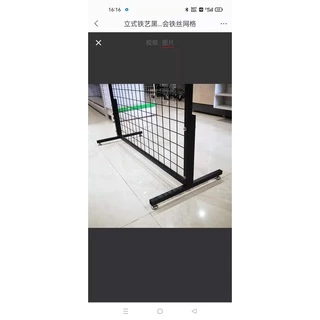 ชั้นแขวนของมีล้อ แขวนของขาย แขวนฮุกได้ สีดำ/สีขาว Store Displays, Metal Display Rack40*90*180