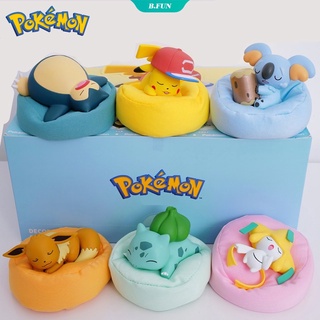 Pokemon Figures ของเล่น Pokemon Sleep Pikachu Pokemon เครื่องประดับ Tide Starry Dream Series ตัวเลขตุ๊กตาวันเกิดของขวัญ [FUN]